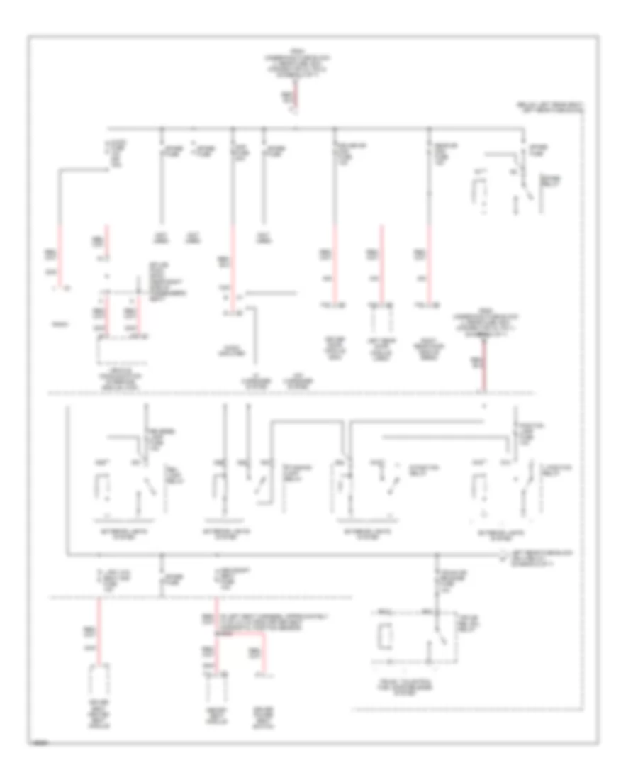 Power Distribution Wiring Diagram 5 of 7 for Cadillac CTS 2003