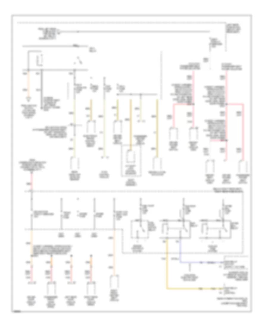 Power Distribution Wiring Diagram (6 of 7) for Cadillac CTS 2003