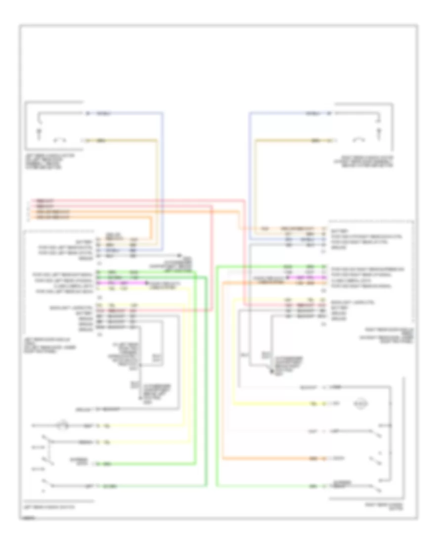 Power Windows Wiring Diagram (2 of 2) for Cadillac CTS 2003