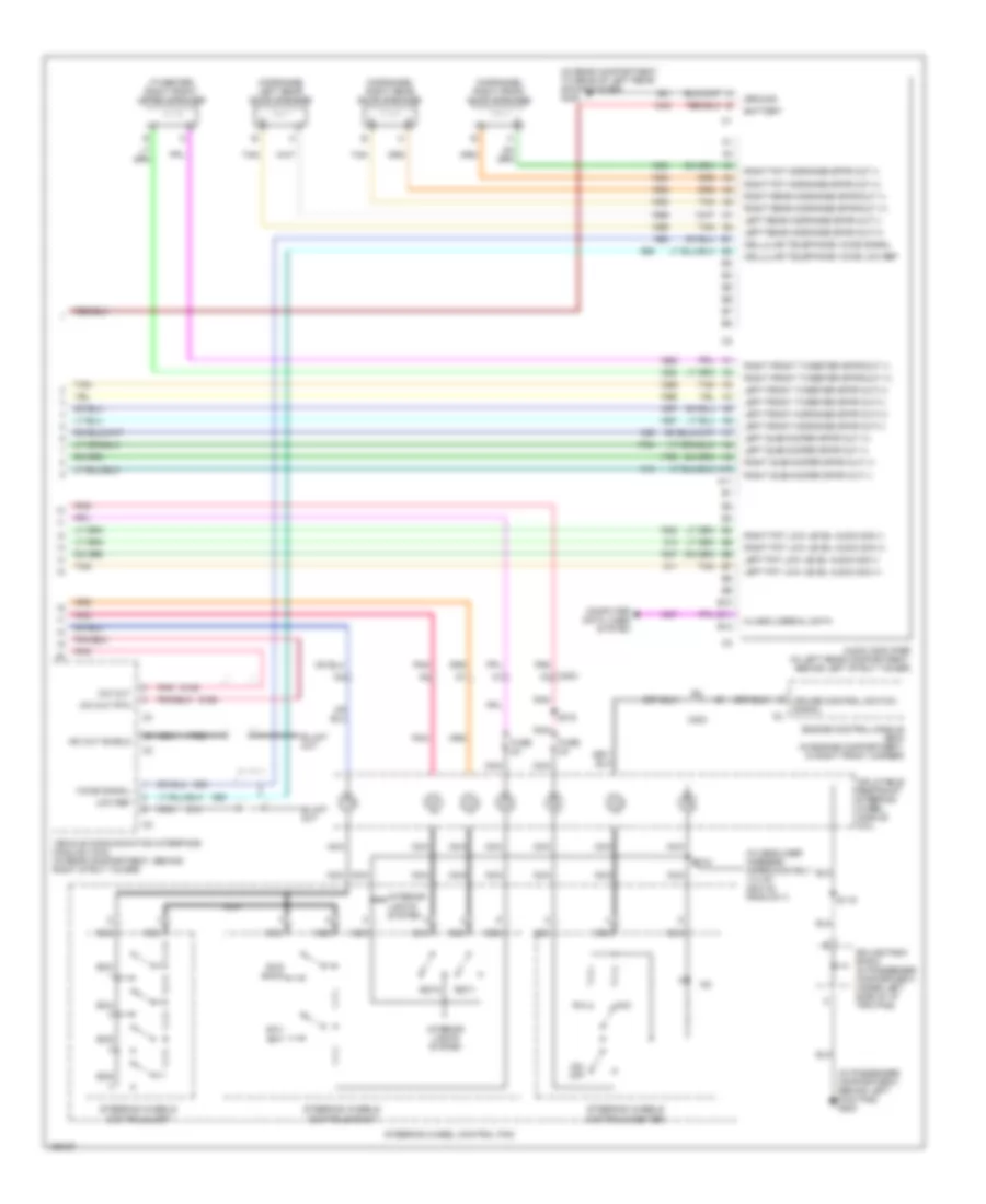 Radio Wiring Diagram, Base (2 of 2) for Cadillac CTS 2003