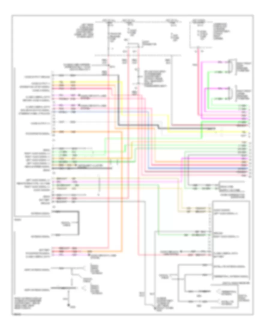 Radio Wiring Diagram, Luxury (1 of 2) for Cadillac CTS 2003