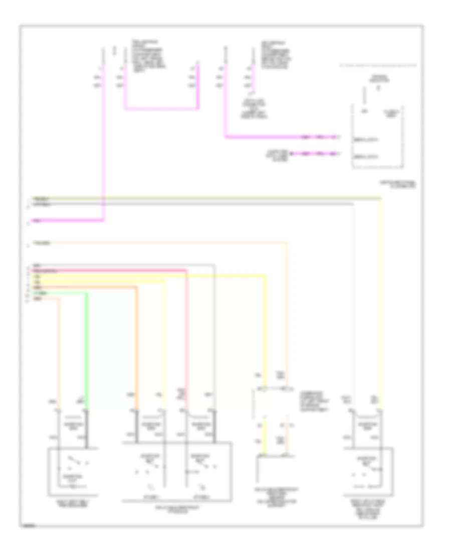 Supplemental Restraints Wiring Diagram (2 of 2) for Cadillac CTS 2003