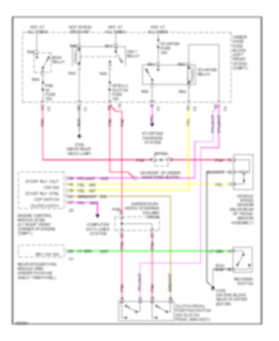 3.2L VIN N, MT Wiring Diagram for Cadillac CTS 2003