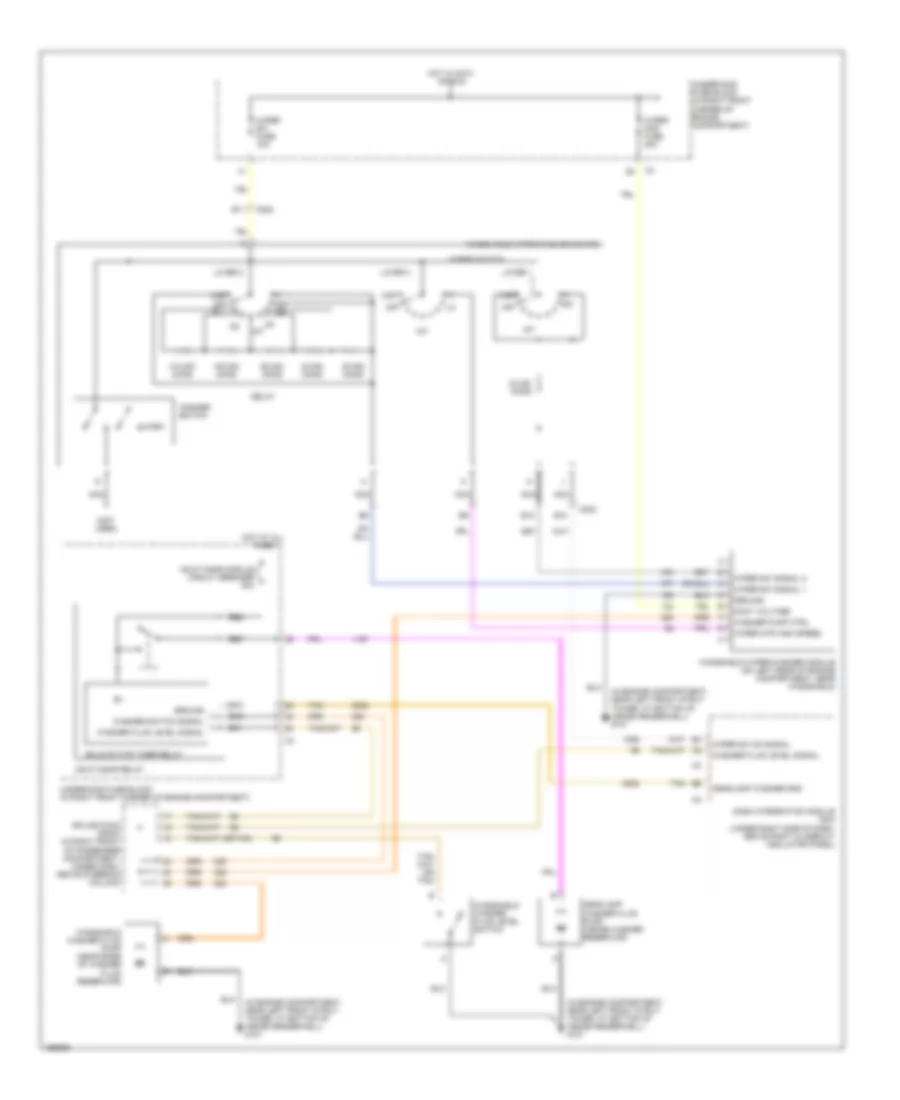 WiperWasher Wiring Diagram, Late Production for Cadillac CTS 2003