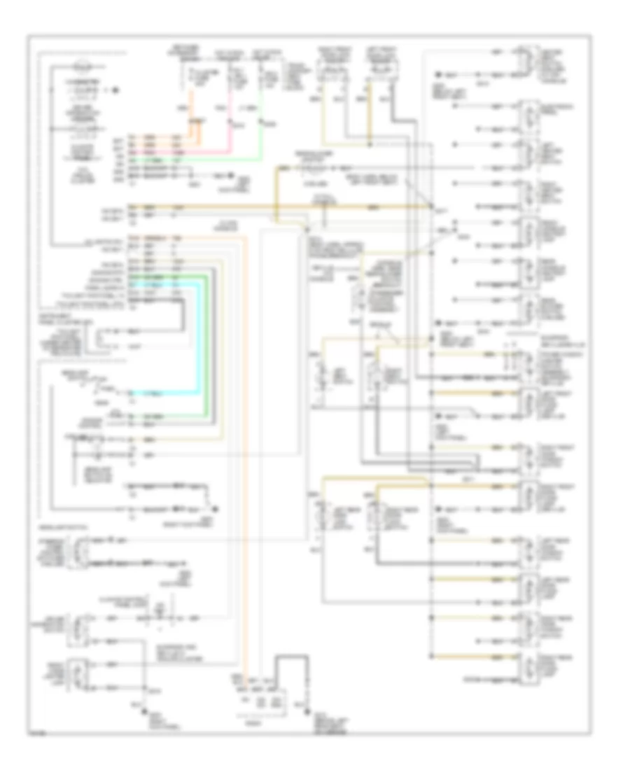 Instrument Illumination Wiring Diagram for Cadillac DeVille Concours 1997