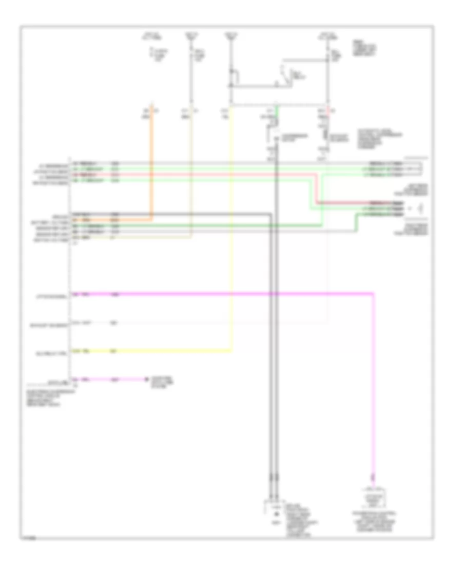 Electronic Level Control Wiring Diagram with Electronic Suspension for Cadillac DeVille 2003
