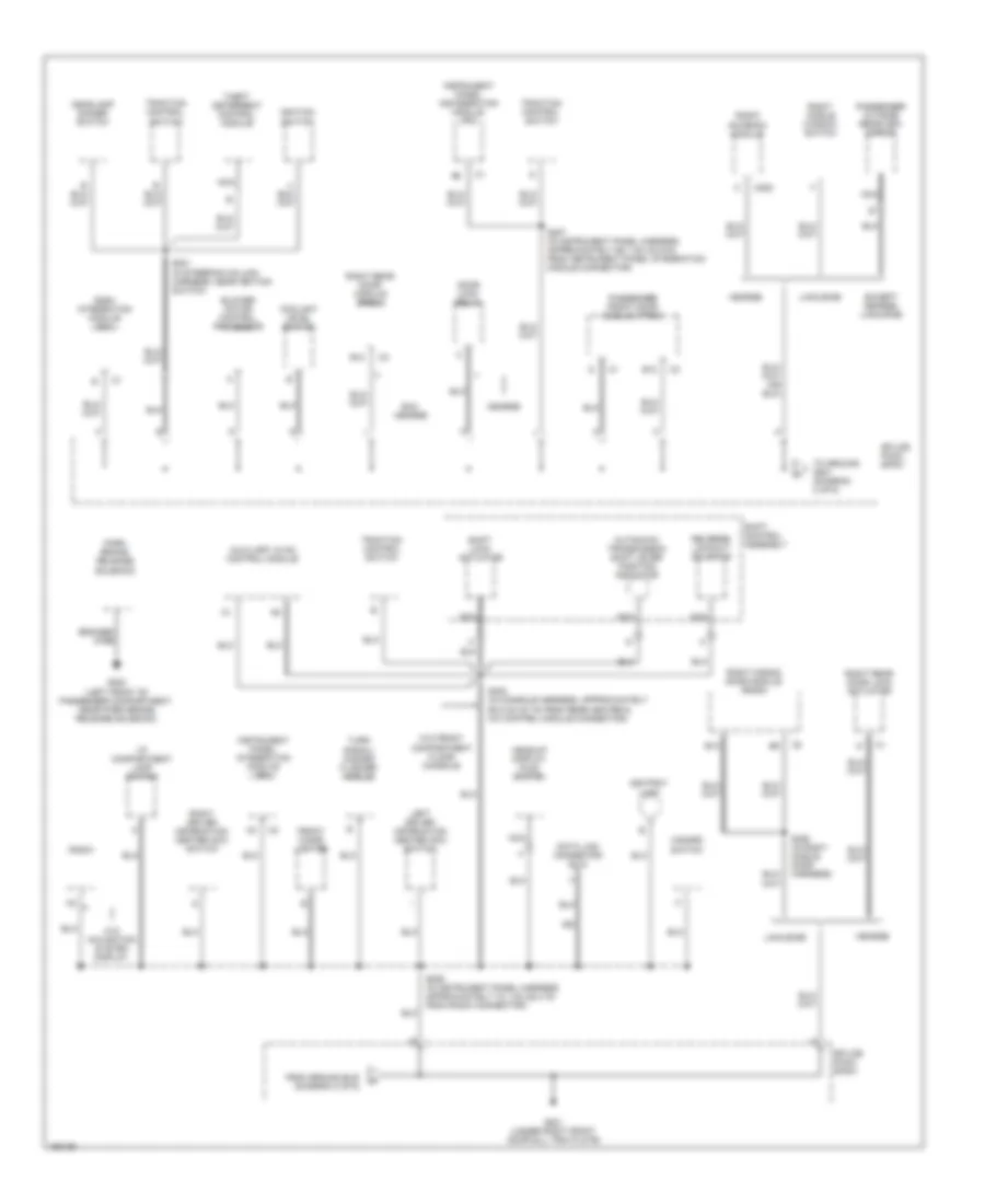 Ground Distribution Wiring Diagram (2 of 6) for Cadillac DeVille 2003