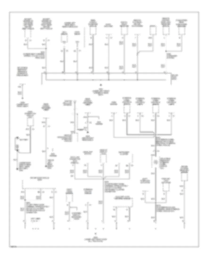 Ground Distribution Wiring Diagram 3 of 6 for Cadillac DeVille 2003