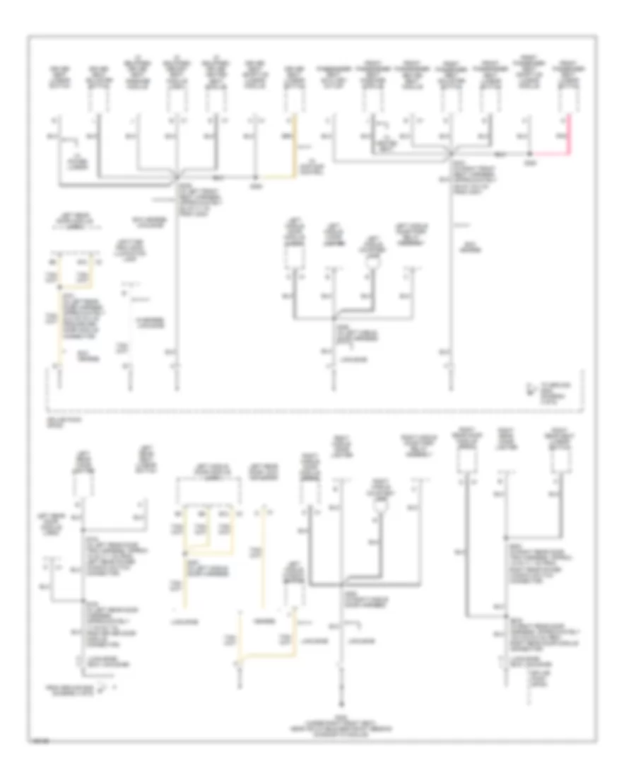 Ground Distribution Wiring Diagram 4 of 6 for Cadillac DeVille 2003