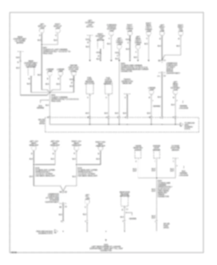 Ground Distribution Wiring Diagram 5 of 6 for Cadillac DeVille 2003