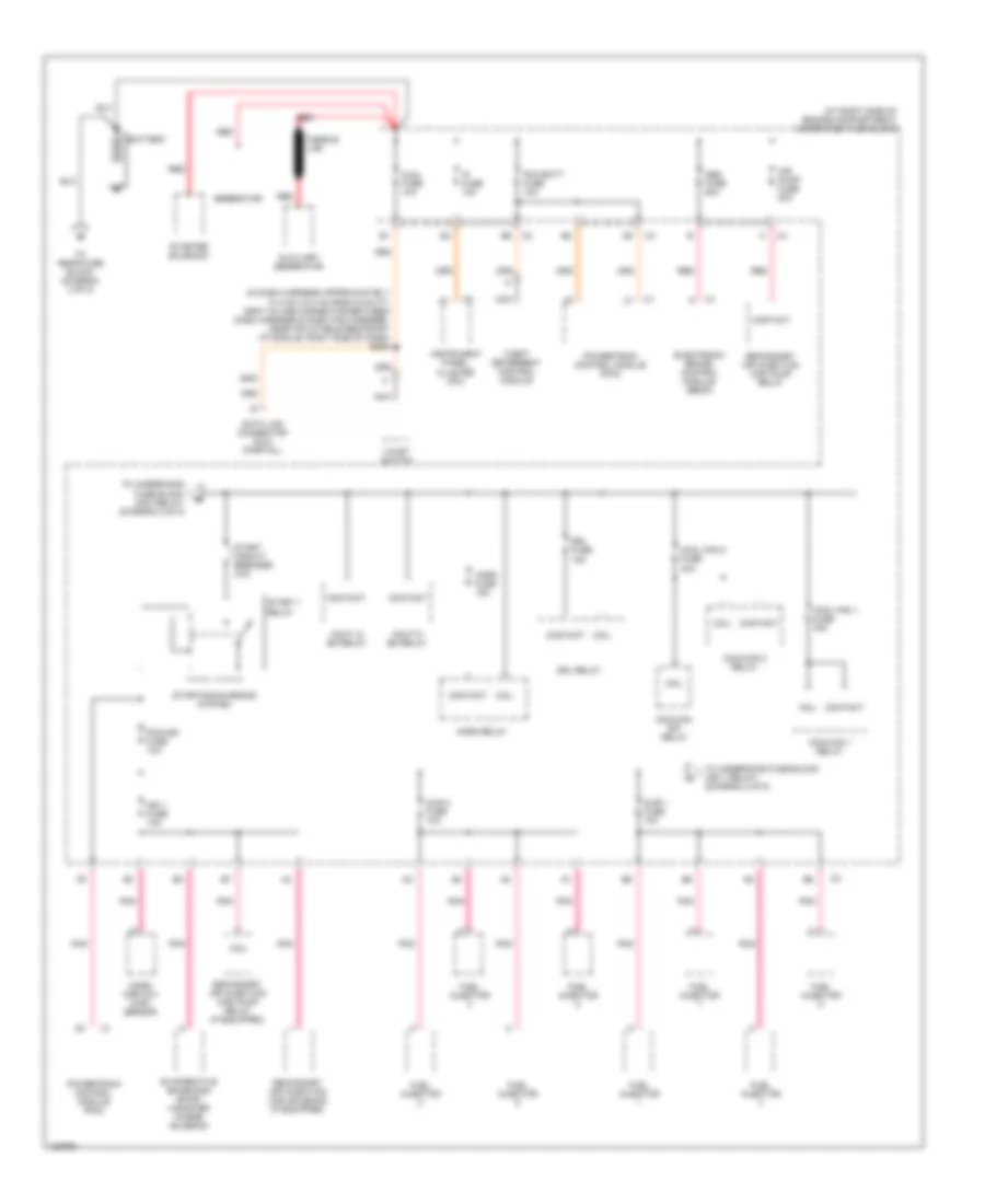 Power Distribution Wiring Diagram 1 of 8 for Cadillac DeVille 2003
