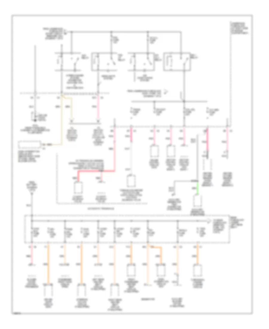 Power Distribution Wiring Diagram 2 of 8 for Cadillac DeVille 2003