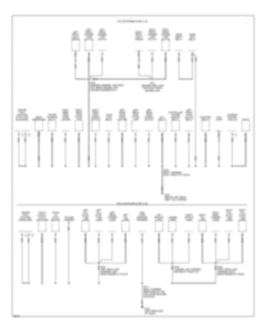 Ground Distribution Wiring Diagram (5 of 6) for Cadillac DeVille dElegance 1997