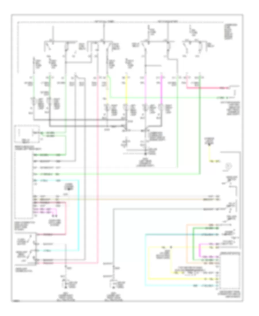 Headlights Wiring Diagram for Cadillac DeVille DHS 2003