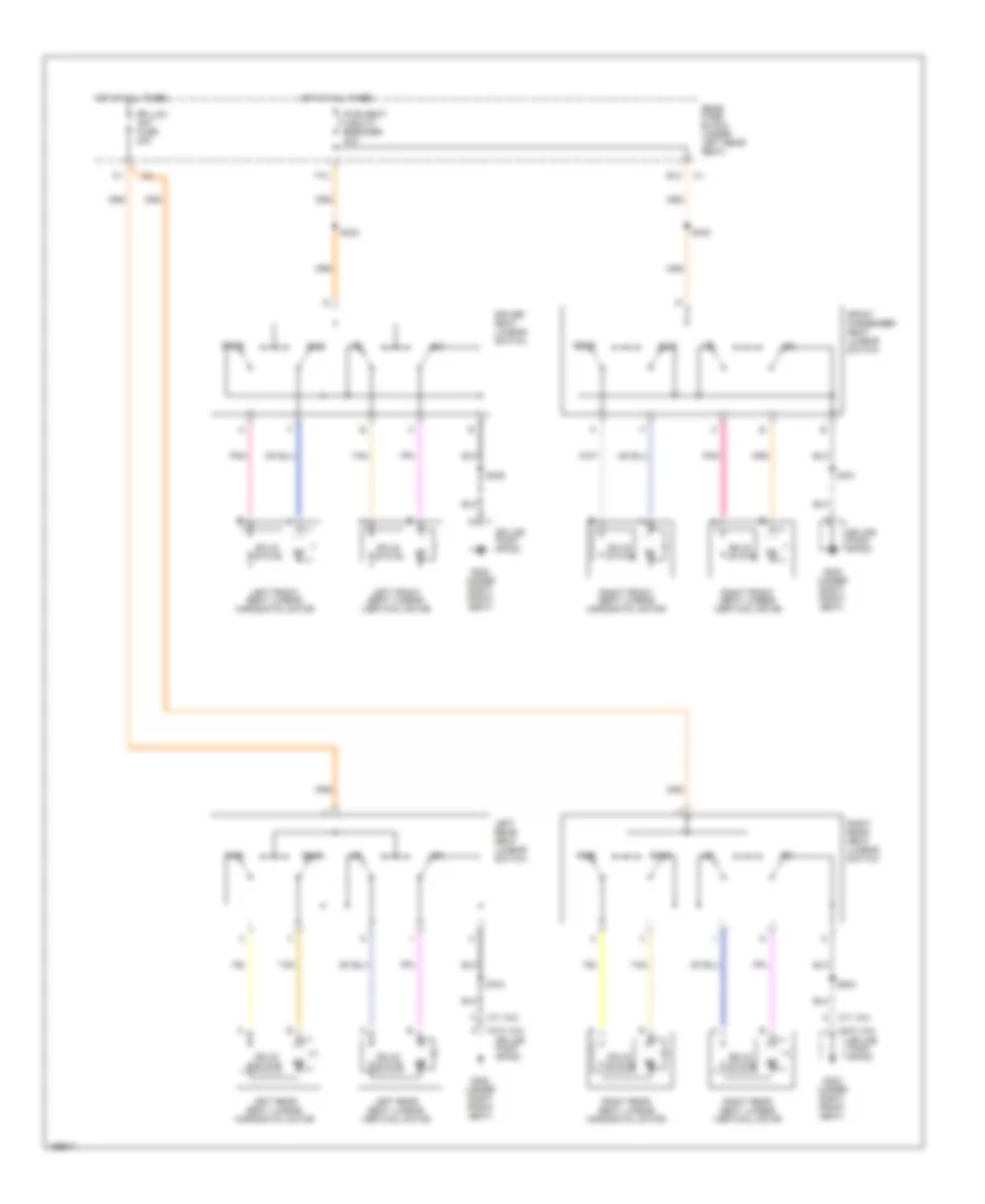 Lumbar Wiring Diagram, Base for Cadillac DeVille DHS 2003