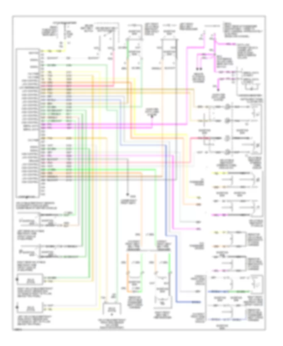 Supplemental Restraints Wiring Diagram for Cadillac DeVille DHS 2003