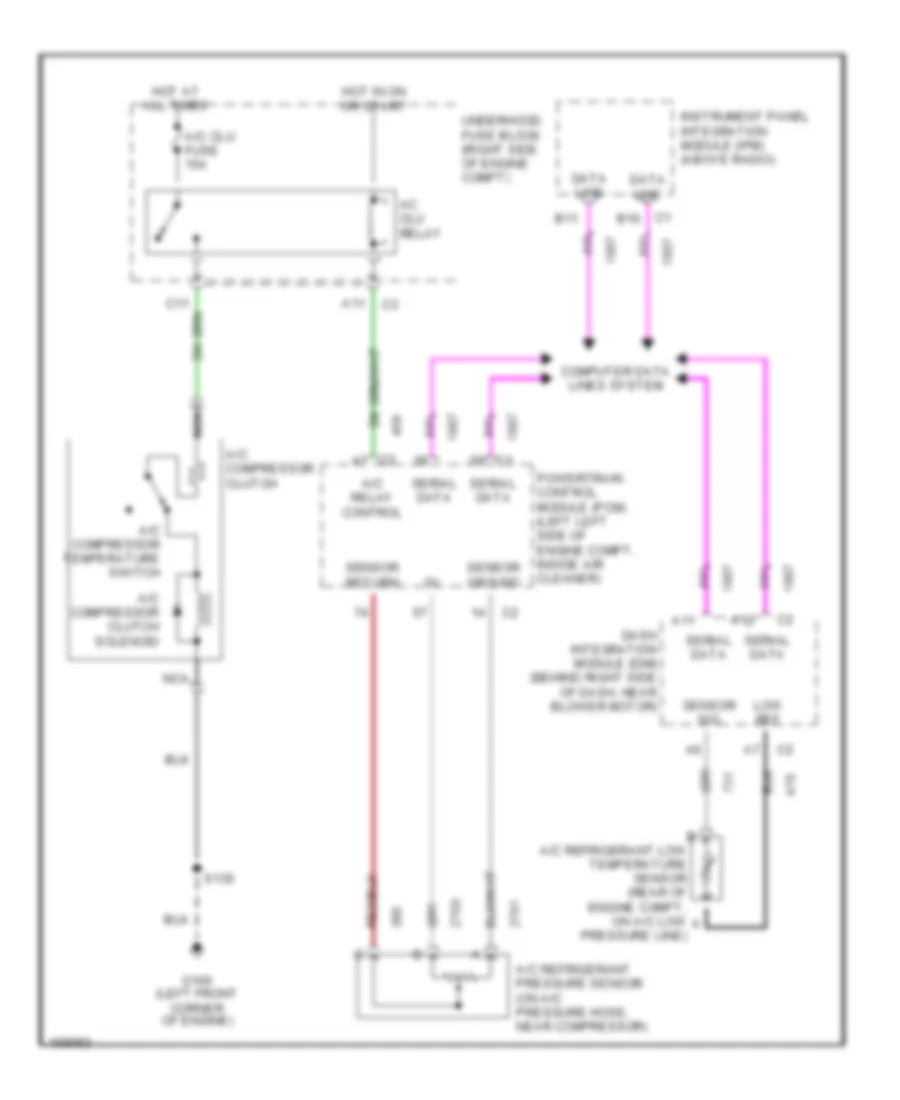 Compressor Wiring Diagram for Cadillac DeVille DTS 2003