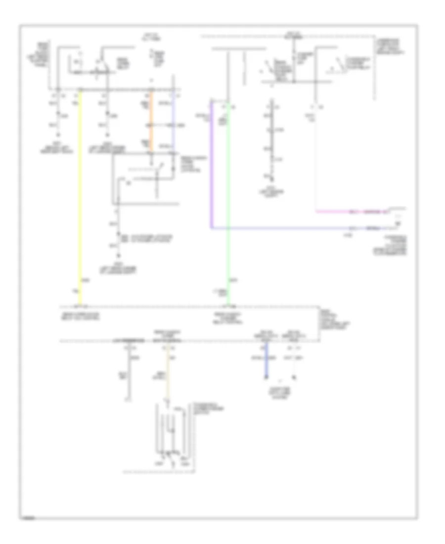 Электросхема заднего стеклоочистителя дворника и омывателя для Cadillac SRX Performance 2014