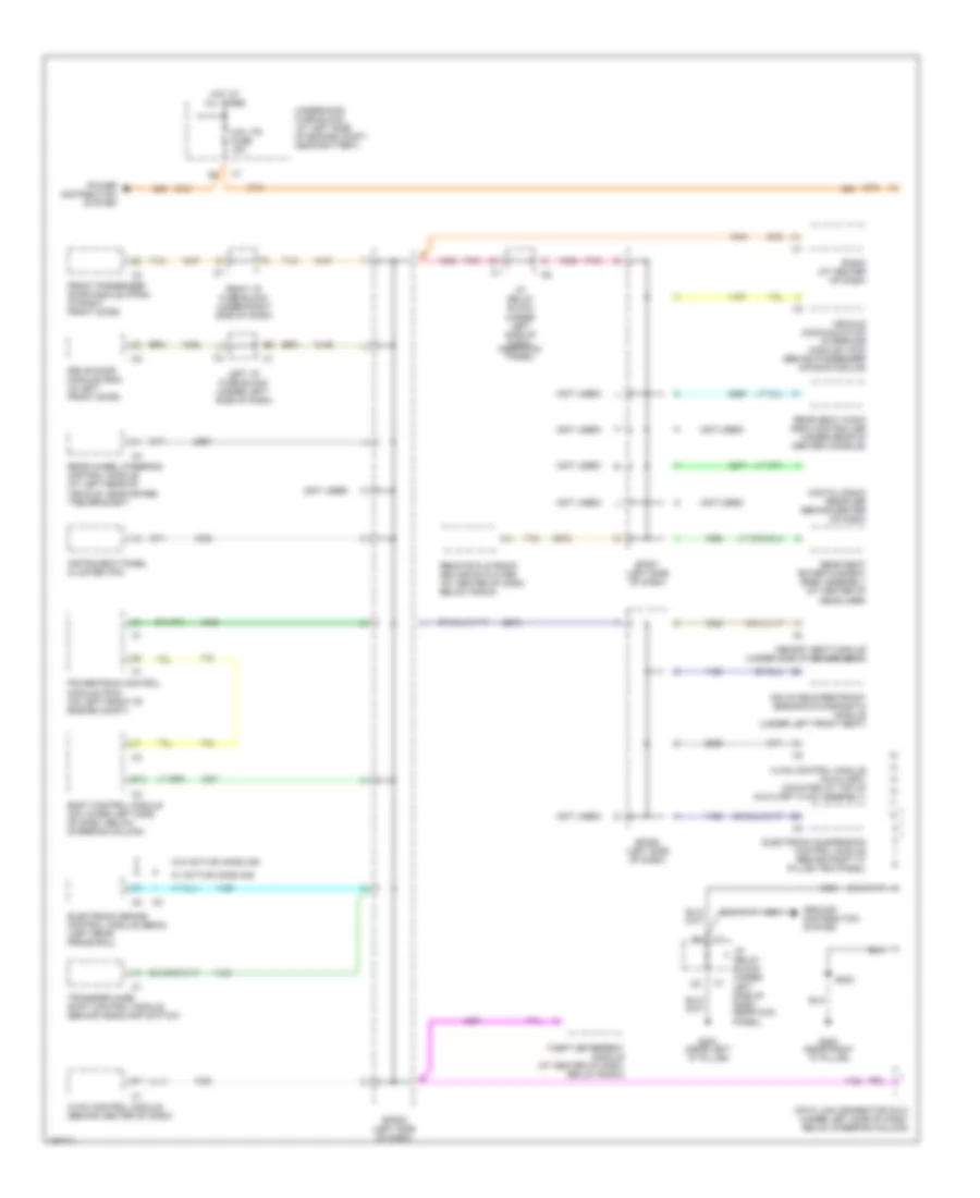Computer Data Lines Wiring Diagram Base  Up Level for Cadillac Escalade 2003