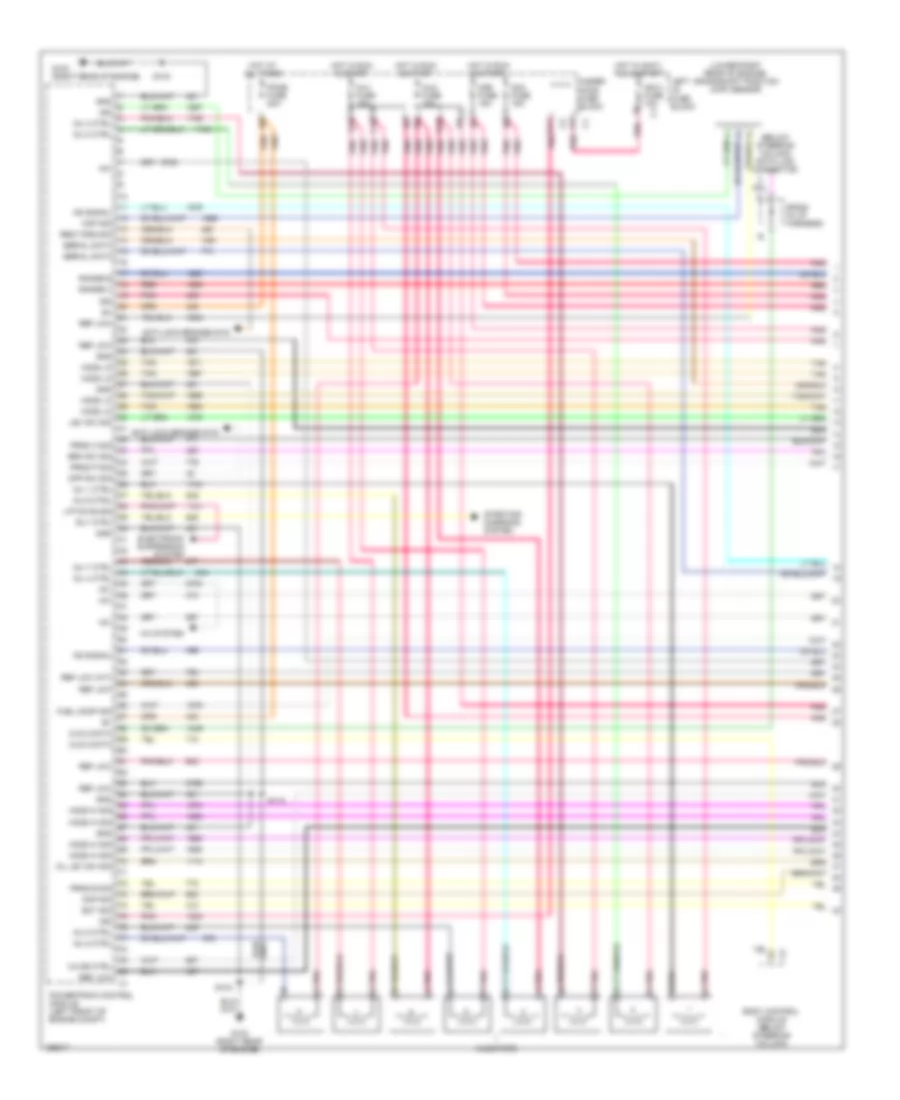 6.0L VIN N, Engine Performance Wiring Diagram (1 of 5) for Cadillac Escalade 2003