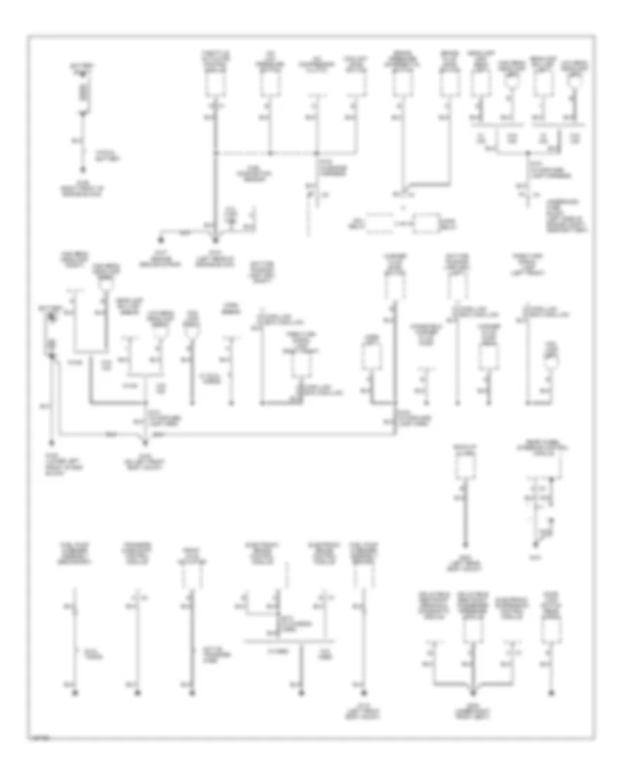 Ground Distribution Wiring Diagram 1 of 5 for Cadillac Escalade 2003