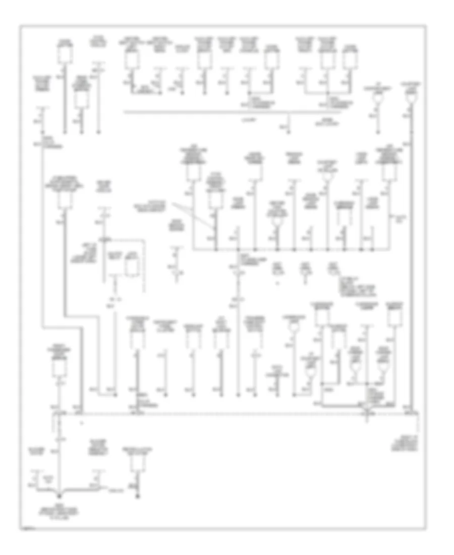 Ground Distribution Wiring Diagram 3 of 5 for Cadillac Escalade 2003