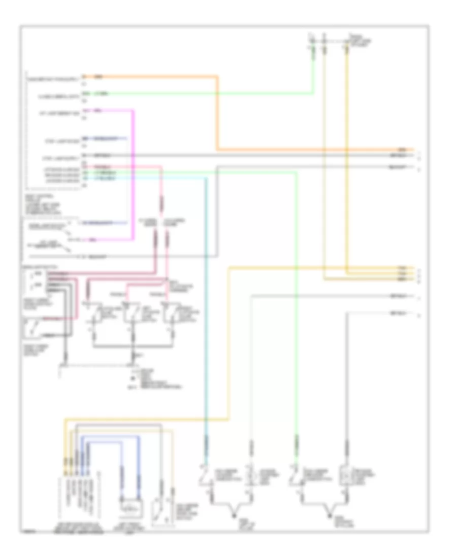 Courtesy Lamps Wiring Diagram 1 of 3 for Cadillac Escalade 2003