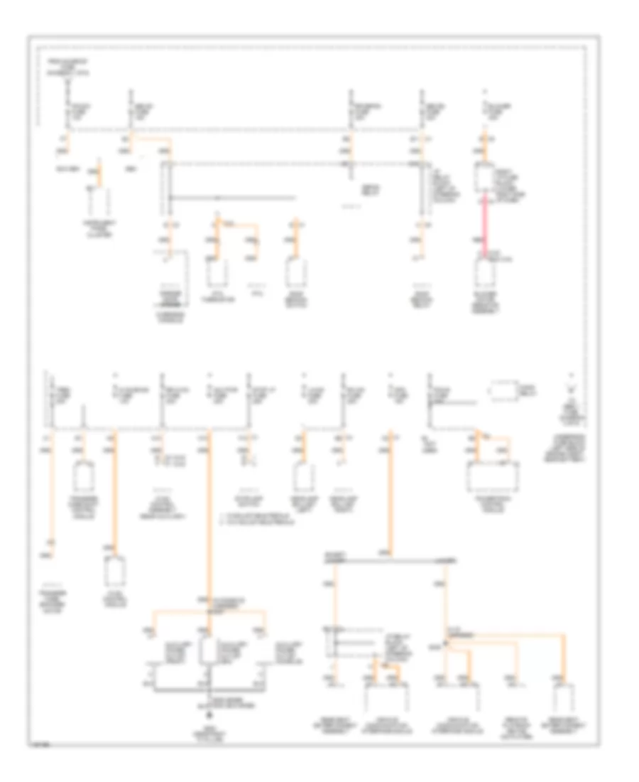 Power Distribution Wiring Diagram (2 of 6) for Cadillac Escalade 2003