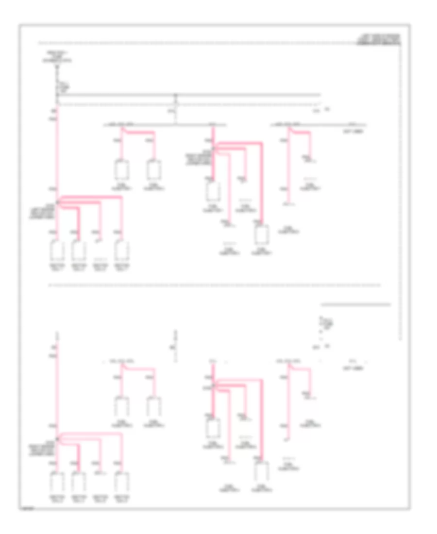 Power Distribution Wiring Diagram (4 of 6) for Cadillac Escalade 2003