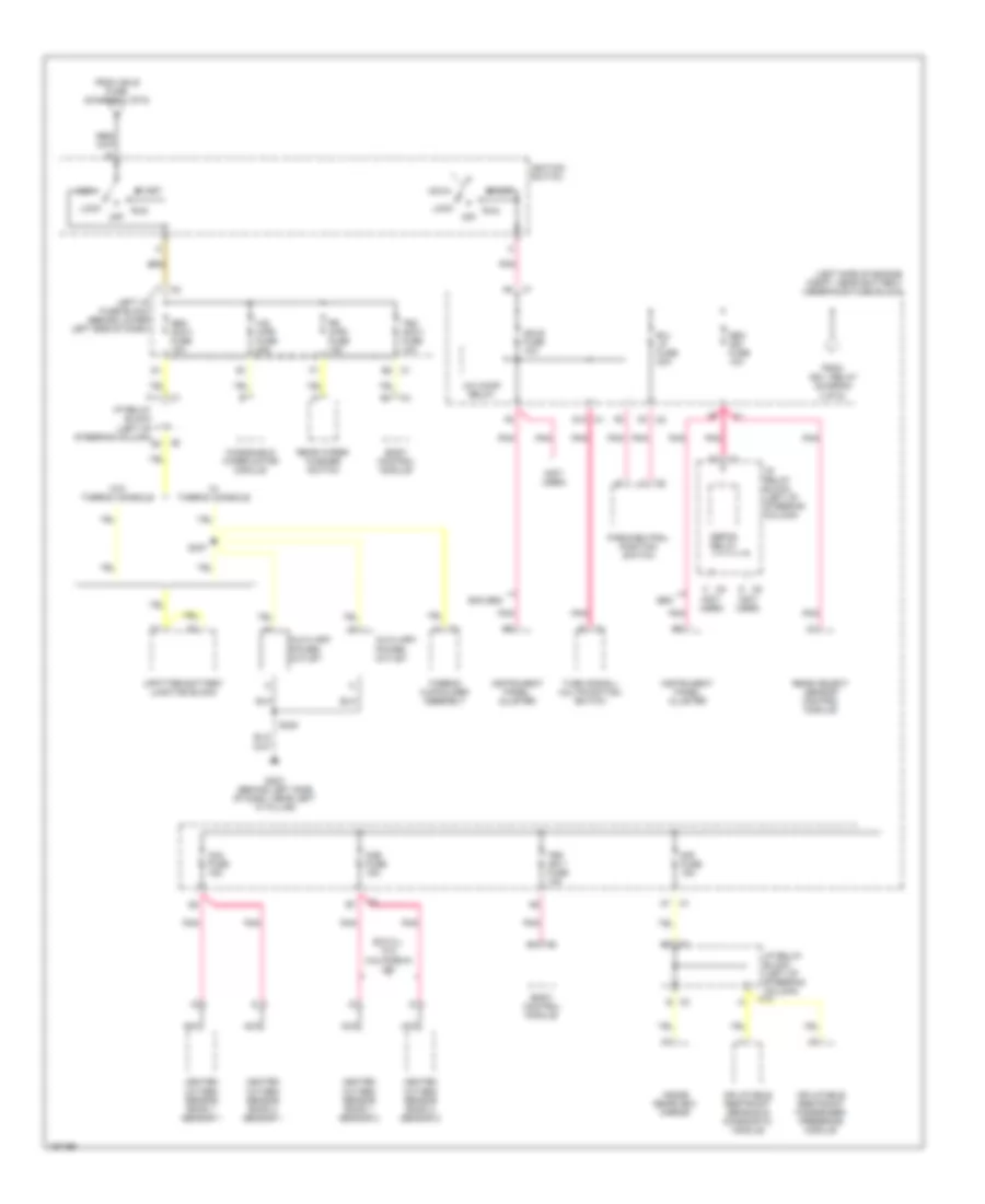 Power Distribution Wiring Diagram (6 of 6) for Cadillac Escalade 2003