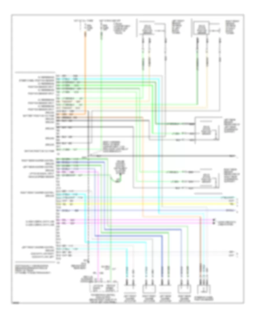 Electronic Suspension Wiring Diagram 1 of 2 for Cadillac Seville SLS 1997