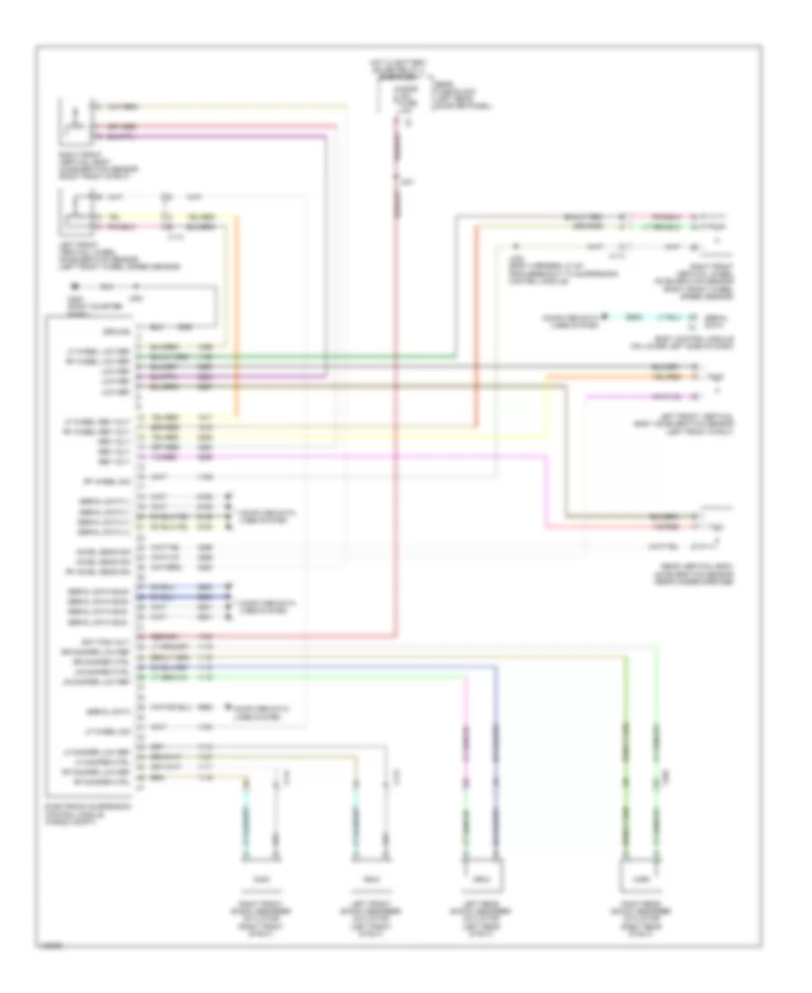Electronic Suspension Wiring Diagram for Cadillac SRX Premium 2014