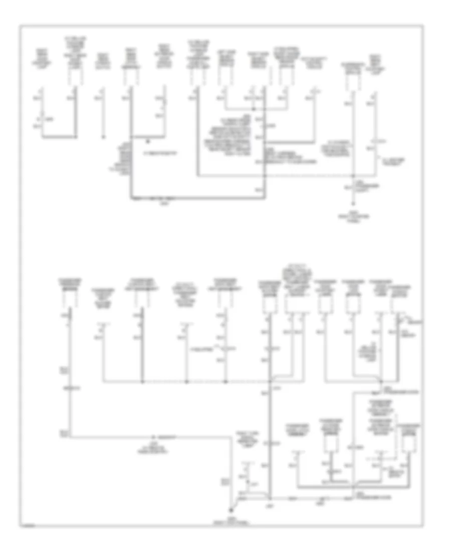 Ground Distribution Wiring Diagram (5 of 5) for Cadillac SRX Premium 2014