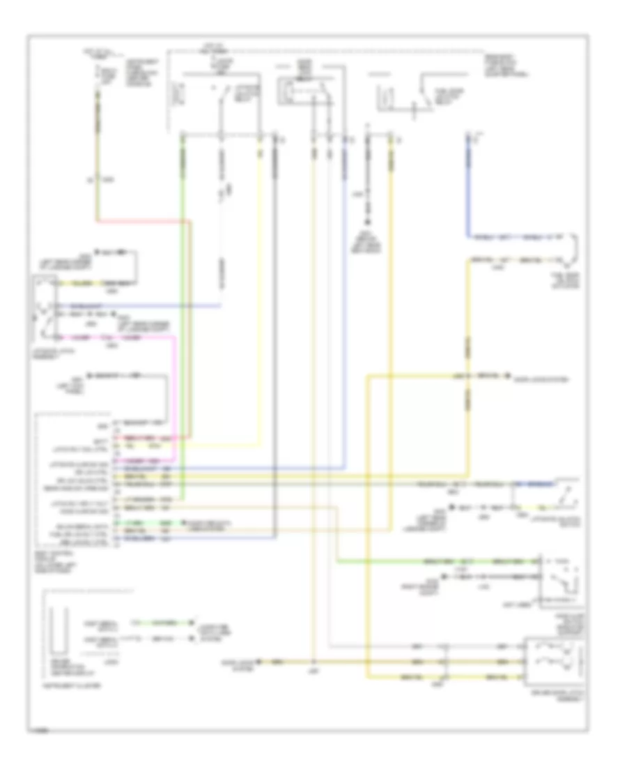 Liftgate Release Wiring Diagram for Cadillac SRX Premium 2014