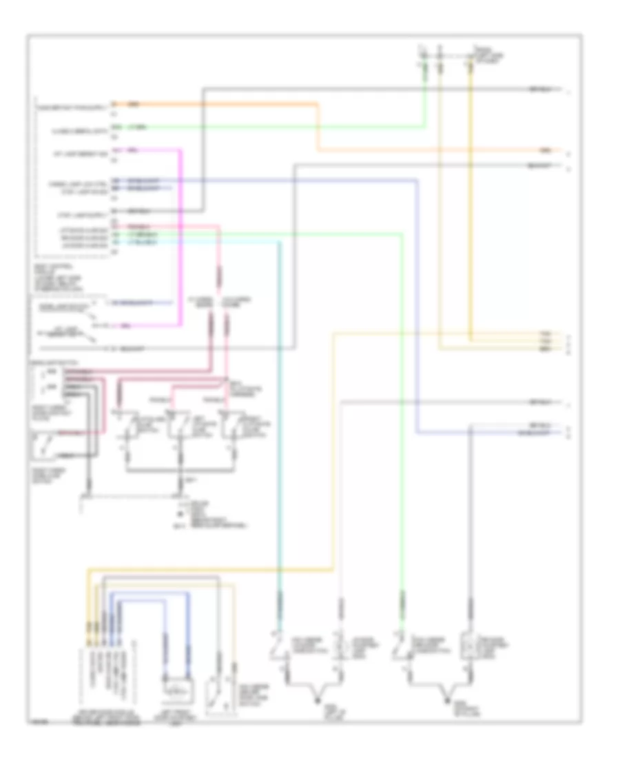 Courtesy Lamps Wiring Diagram 1 of 3 for Cadillac Escalade EXT 2003