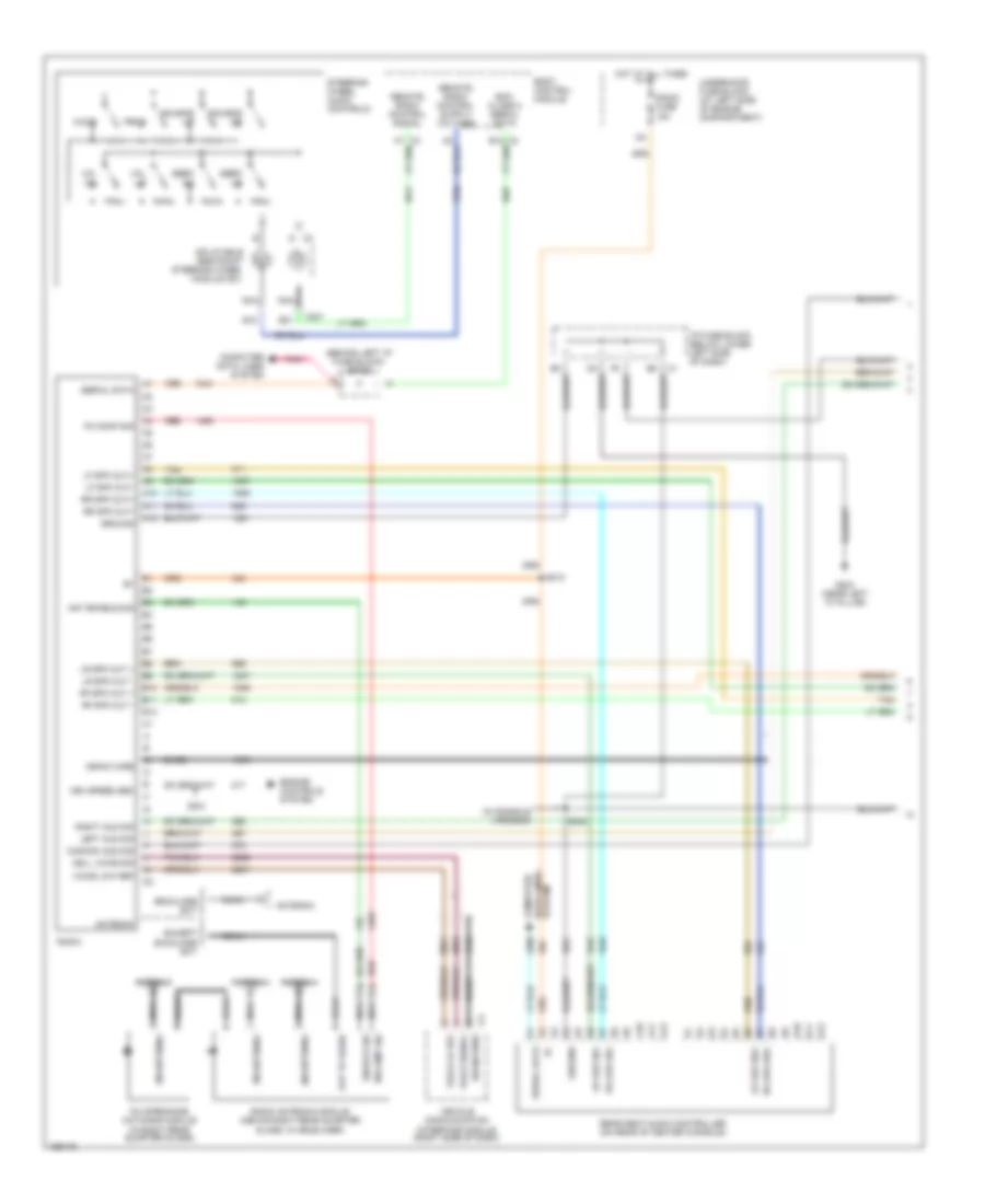 Premium Sound Radio Wiring Diagram, with Rear Entertainment (1 of 2) for Cadillac Escalade EXT 2003