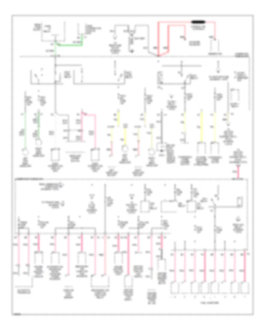 Power Distribution Wiring Diagram 1 of 6 for Cadillac Seville SLS 2003