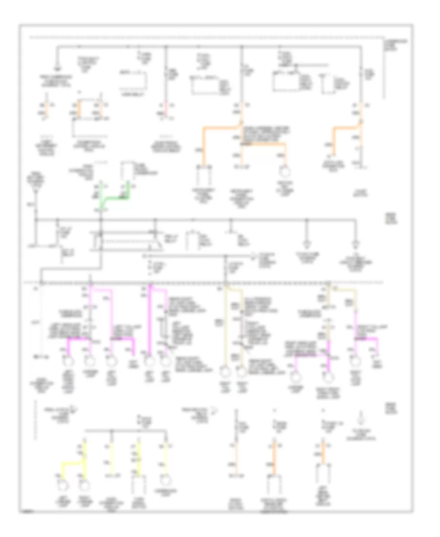 Power Distribution Wiring Diagram (2 of 6) for Cadillac Seville SLS 2003