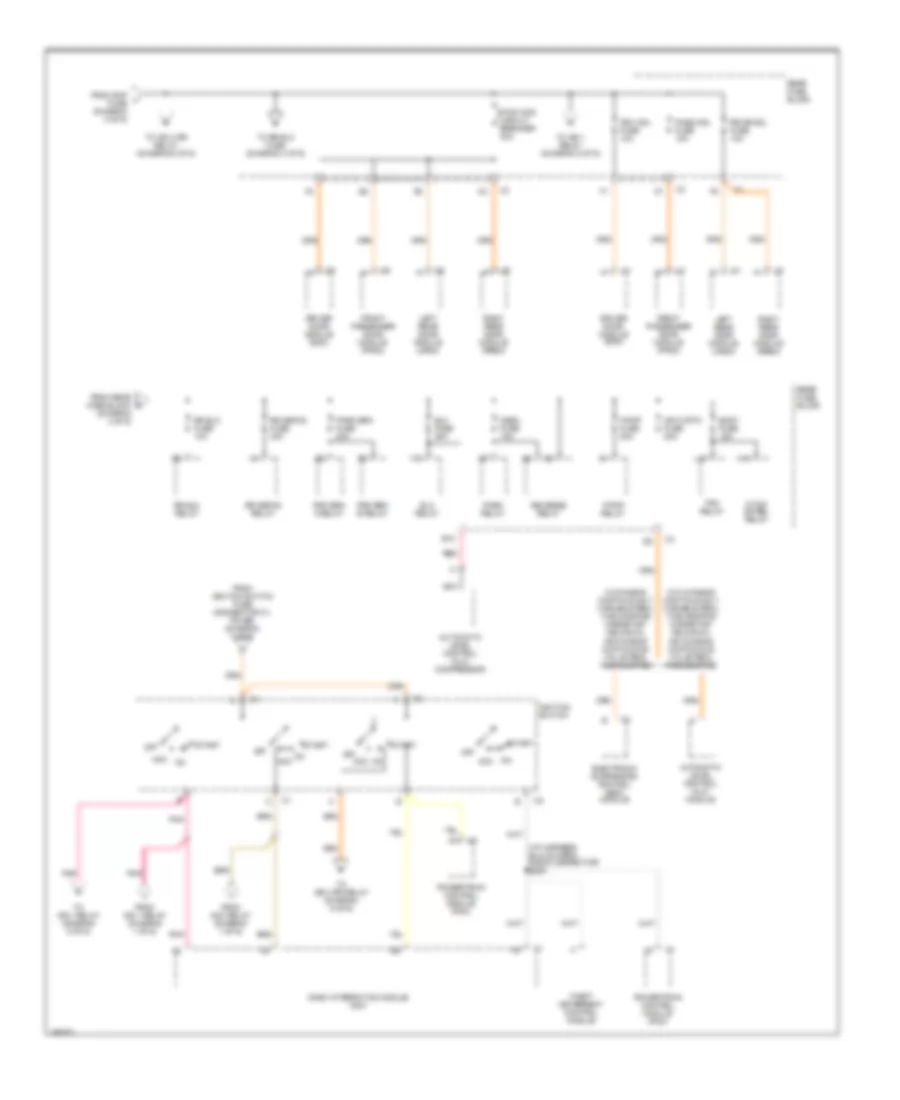 Power Distribution Wiring Diagram (4 of 6) for Cadillac Seville SLS 2003