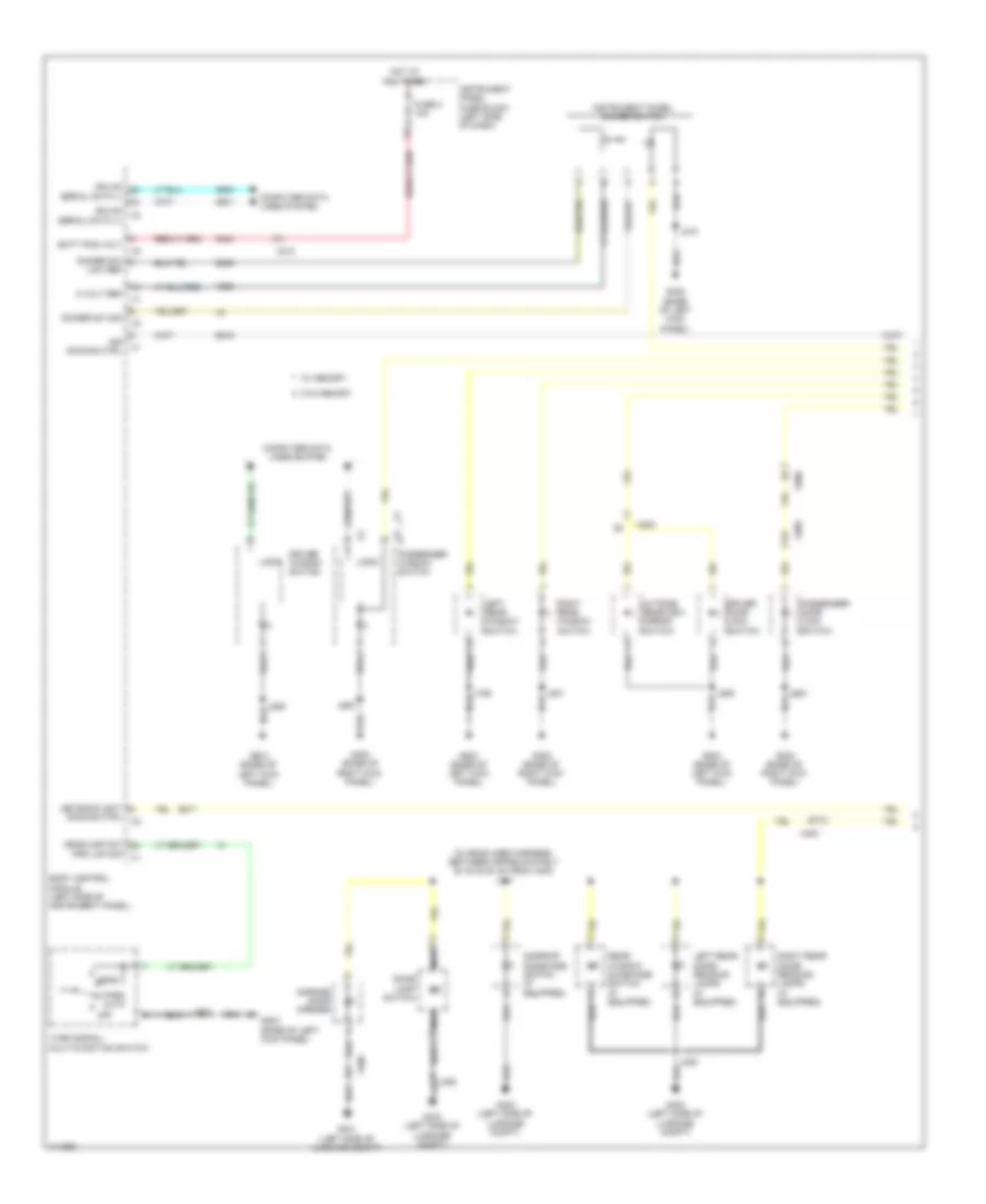 Instrument Illumination Wiring Diagram (1 of 2) for Cadillac XTS 2014