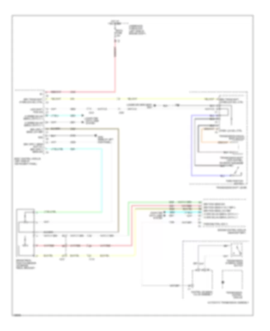 Shift Interlock Wiring Diagram for Cadillac XTS 2014