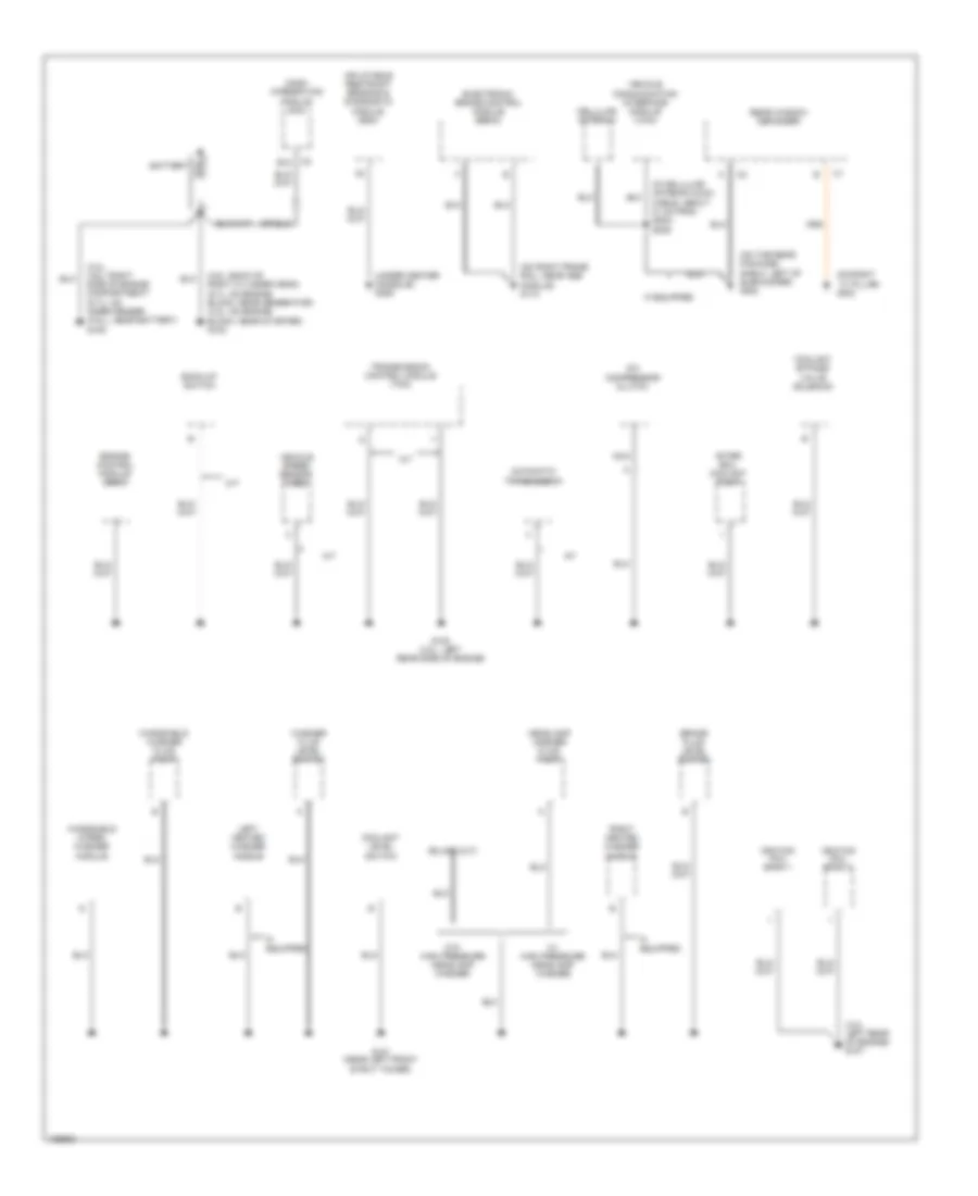 Ground Distribution Wiring Diagram 1 of 5 for Cadillac CTS 2004