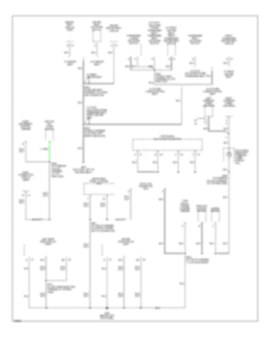 Ground Distribution Wiring Diagram (3 of 5) for Cadillac CTS 2004