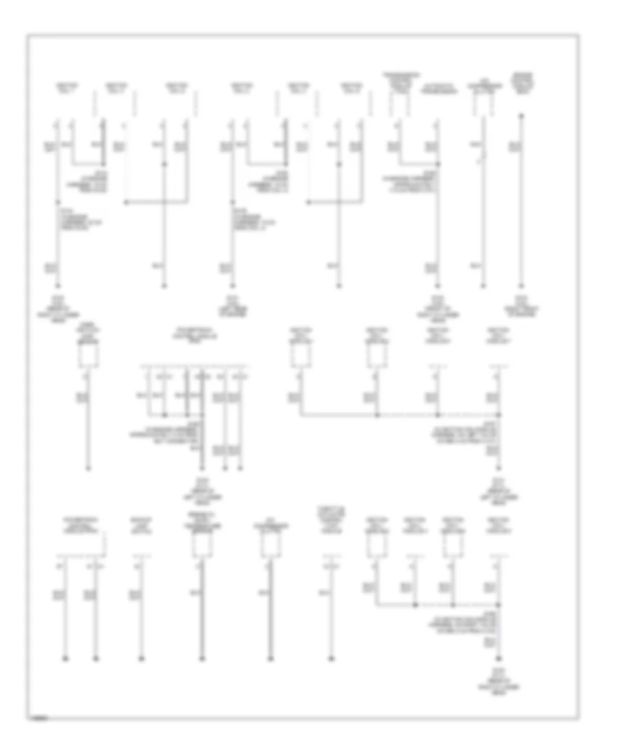 Ground Distribution Wiring Diagram (5 of 5) for Cadillac CTS 2004