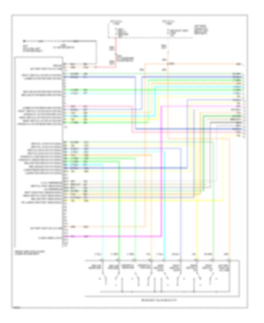 Memory Seat Wiring Diagram 1 of 2 for Cadillac CTS 2004