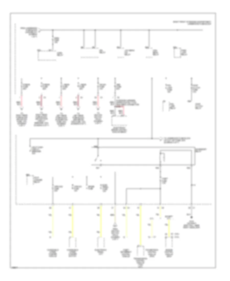 Power Distribution Wiring Diagram (2 of 7) for Cadillac CTS 2004