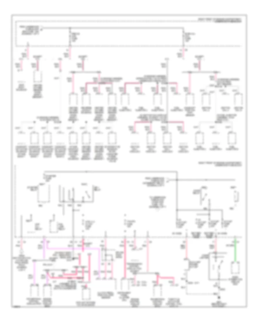 Power Distribution Wiring Diagram (3 of 7) for Cadillac CTS 2004