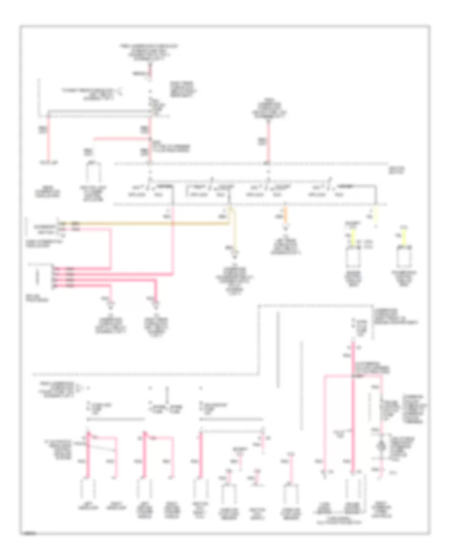 Power Distribution Wiring Diagram 4 of 7 for Cadillac CTS 2004