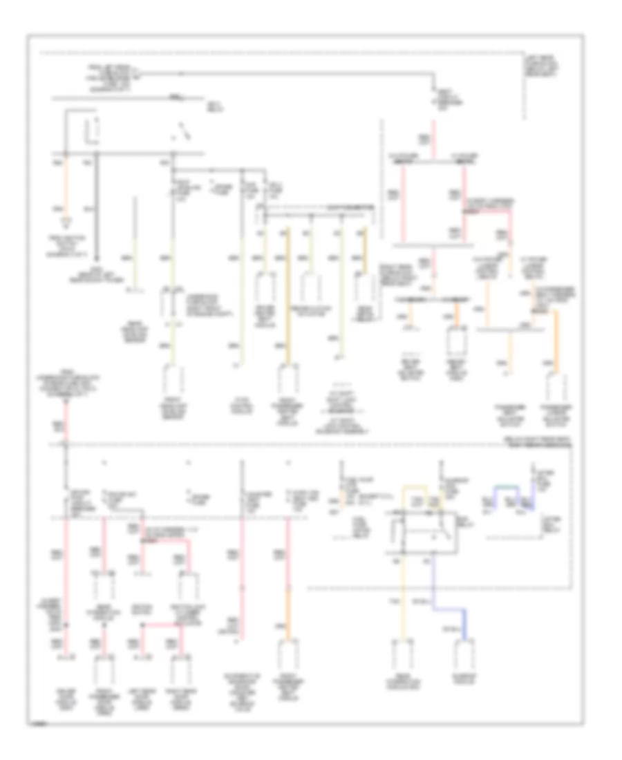 Power Distribution Wiring Diagram 6 of 7 for Cadillac CTS 2004