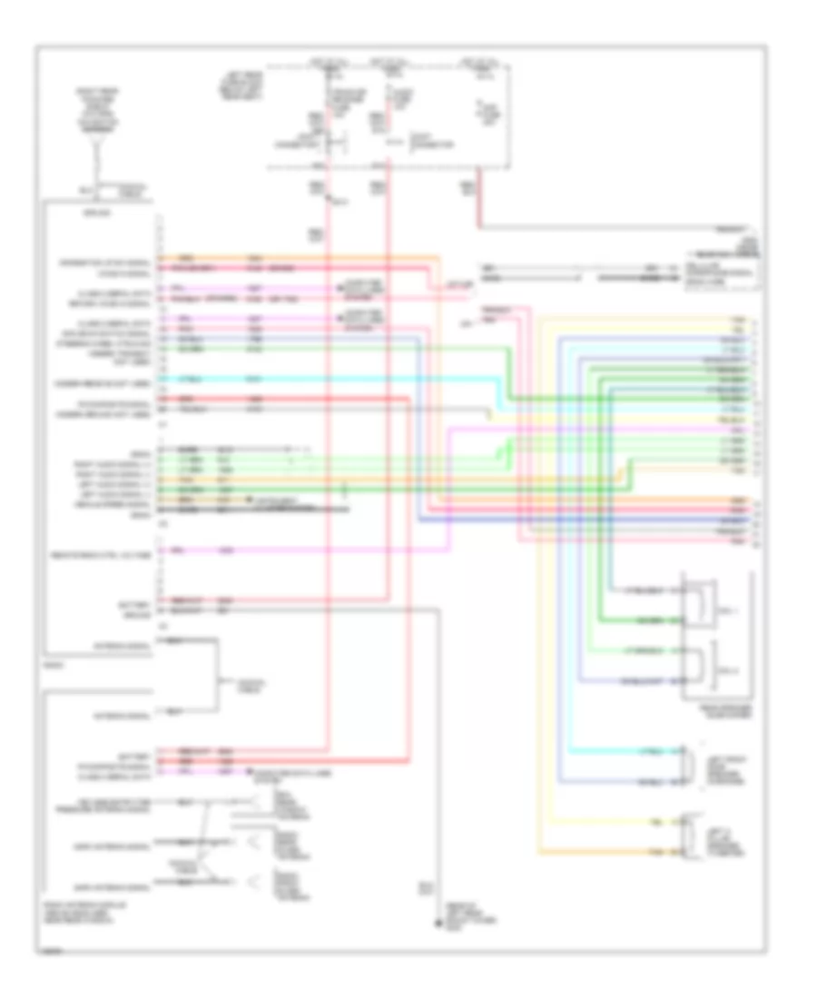 Radio Wiring Diagram Base 1 of 2 for Cadillac CTS 2004